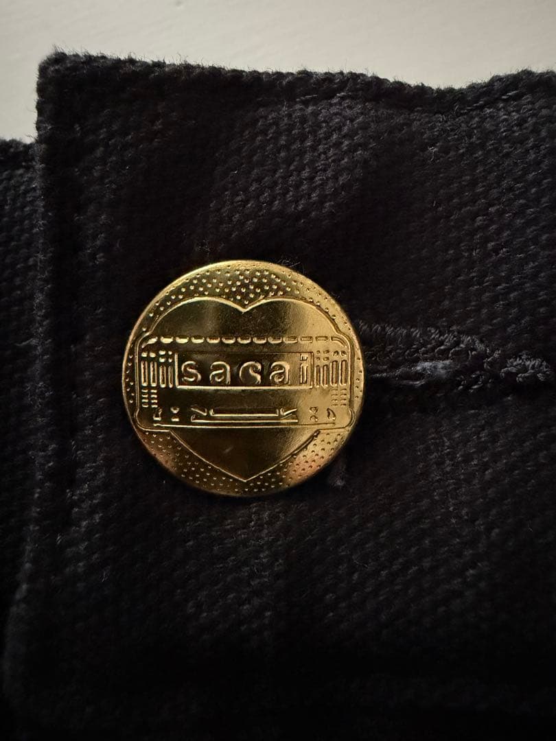 sacai × Carhartt WIP Canvas Pants 黒 0 新品