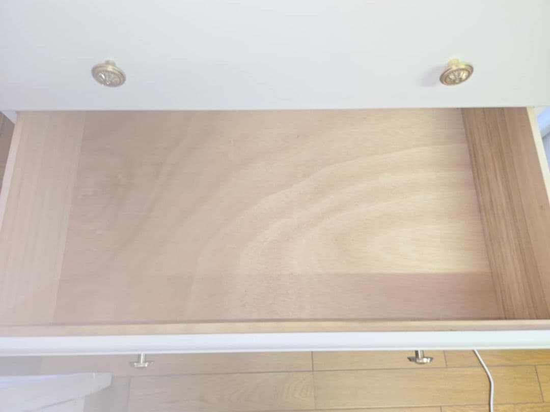 ホワイト 5段チェスト タンス 木製