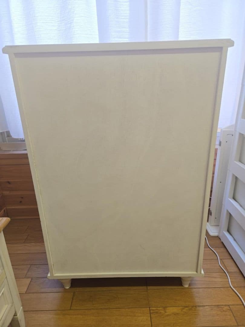 ホワイト 5段チェスト タンス 木製