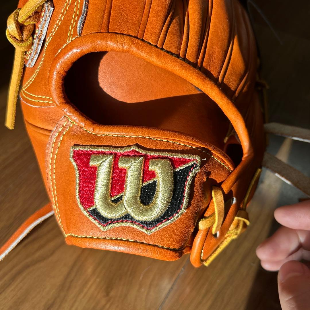 Wilson 硬式グローブ 外野　左 オレンジ 未使用