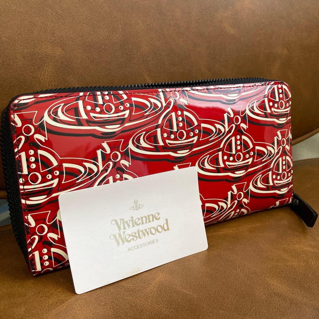 Vivienne Westwood 長財布 レッドロゴ