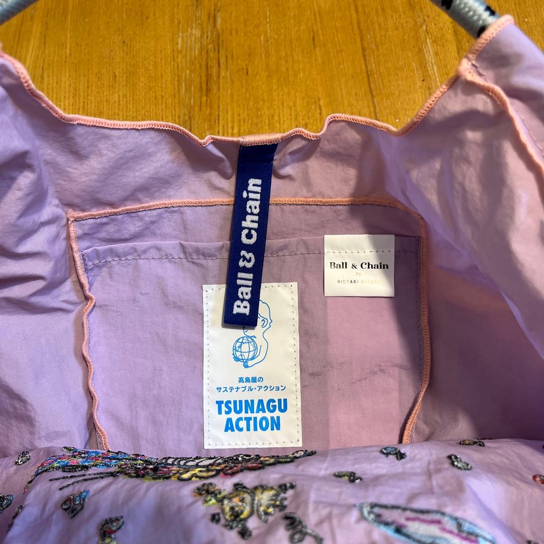 ball&chain エコバッグ　水森亜土