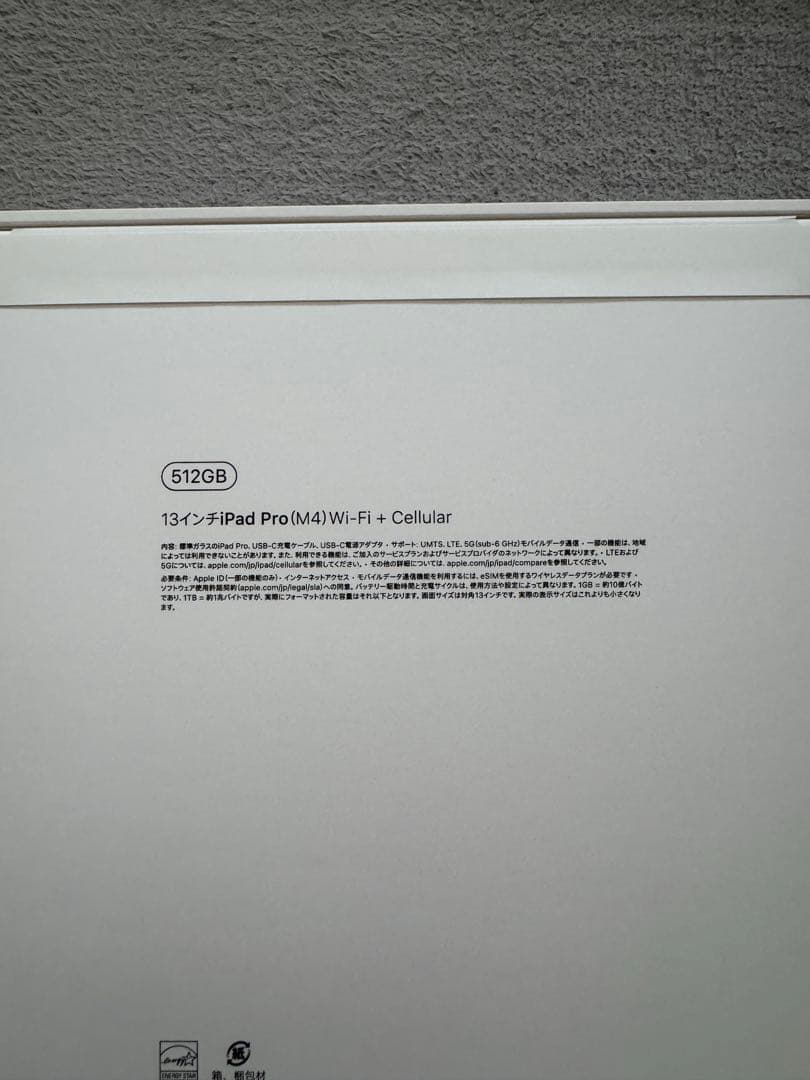 13インチiPad ProM4Wi-Fi+Cellular512