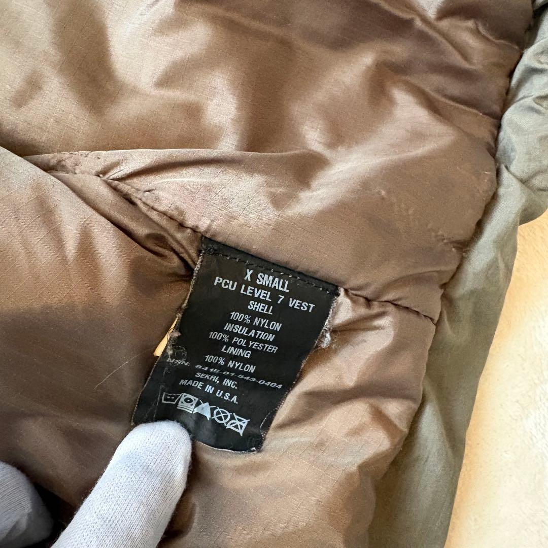 PCU ダウンベスト　ベスト　USA製　level7 PRIMALOFT