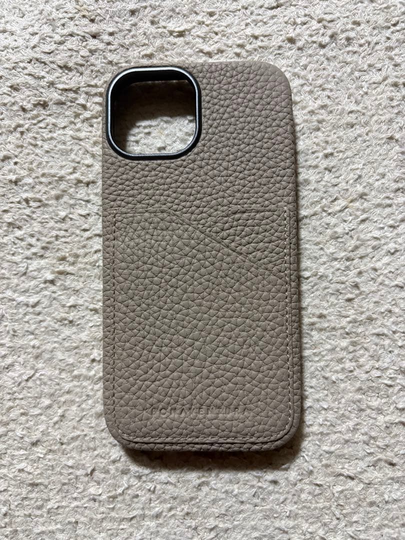 新品 BONAVENTURA iPhone15 バックカバーケース グレージュ