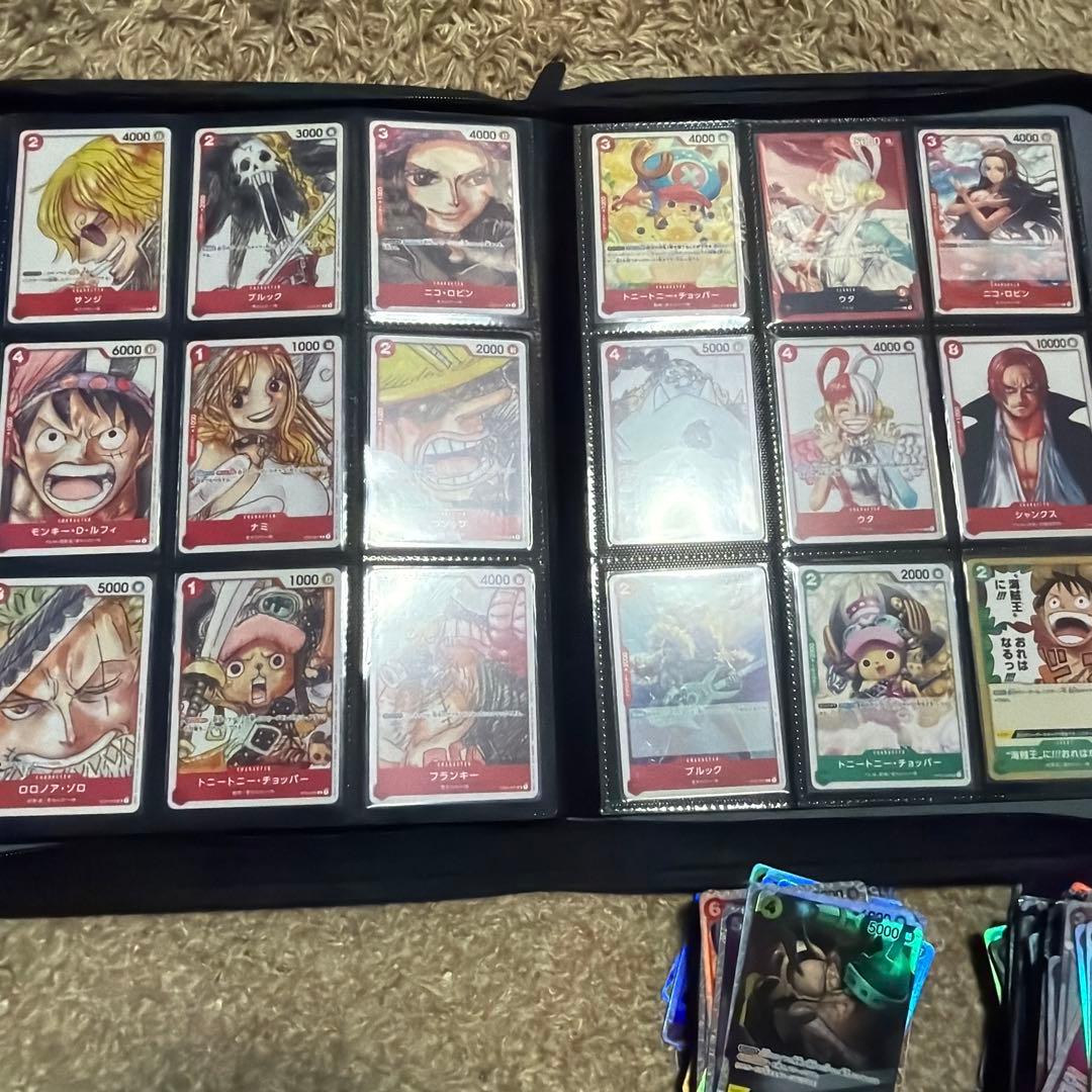 【引退品】　ワンピースカード　プレイマット　パラレル130枚以上　完成デッキ付き