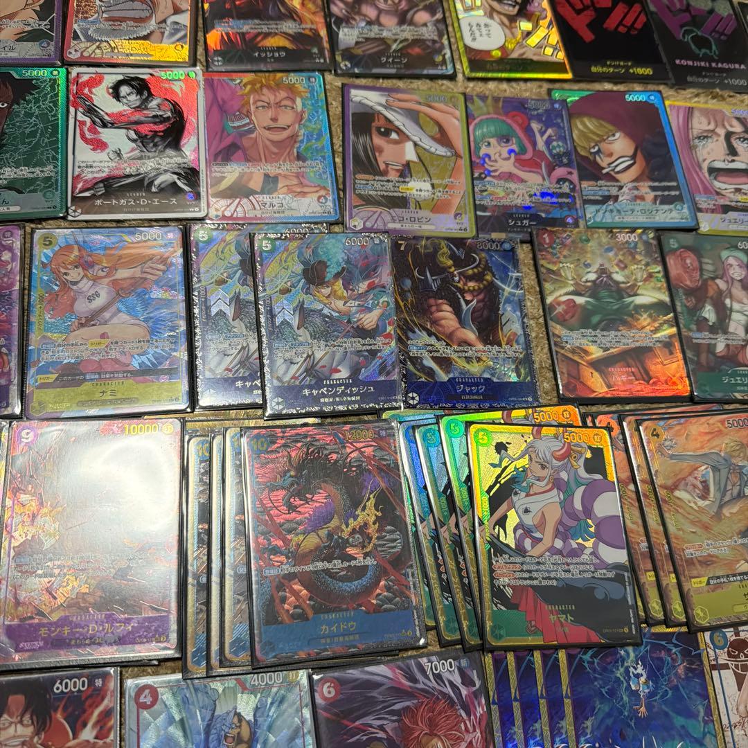 【引退品】　ワンピースカード　プレイマット　パラレル130枚以上　完成デッキ付き