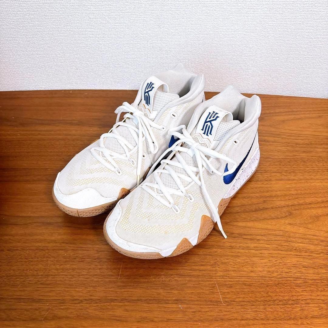美品 NIKE カイリー4 Kyrie IV EP バッシュ ホワイト×ブルー