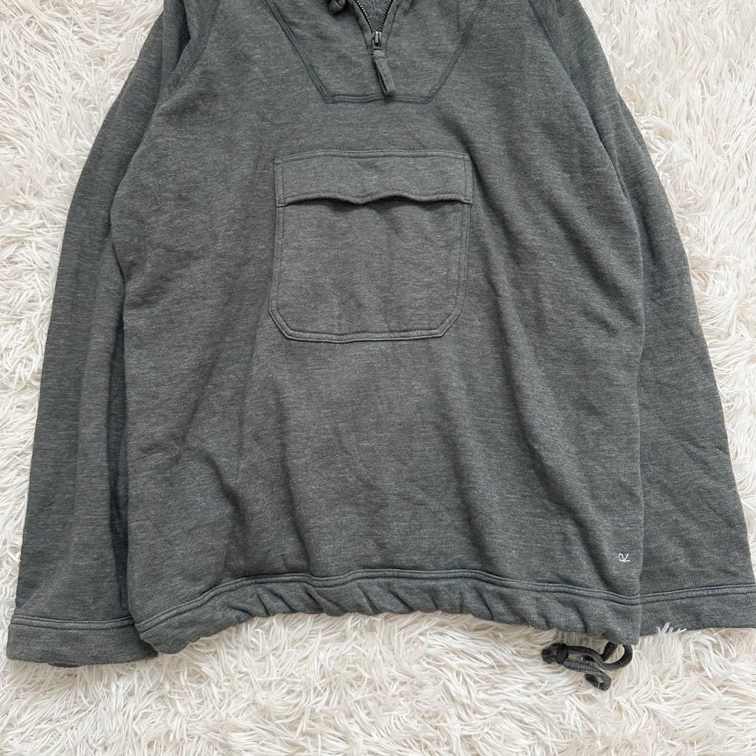 45R US裏毛の908アノラック フーディー パーカー カーキ L