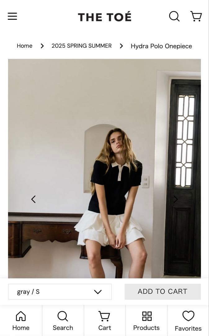 Hydra Polo Onepiece ブラック S THE TOE