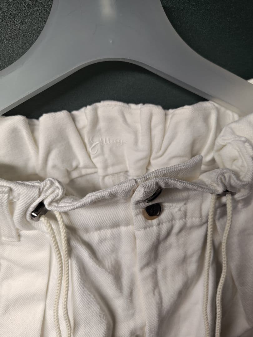 Sillage circular pants denim デニム 白