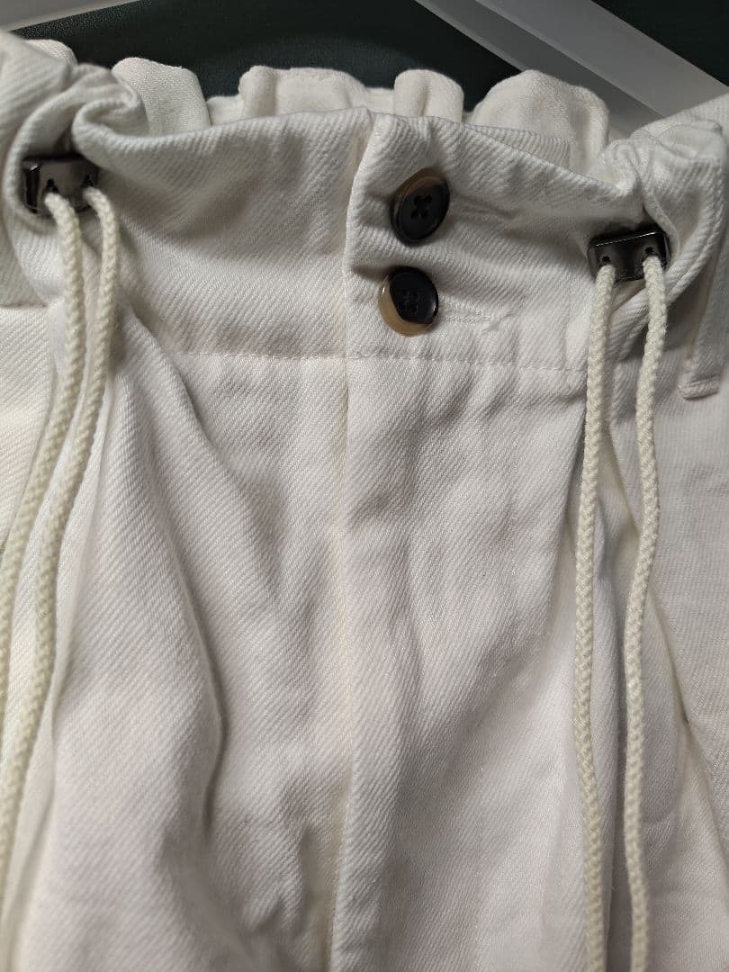 Sillage circular pants denim デニム 白