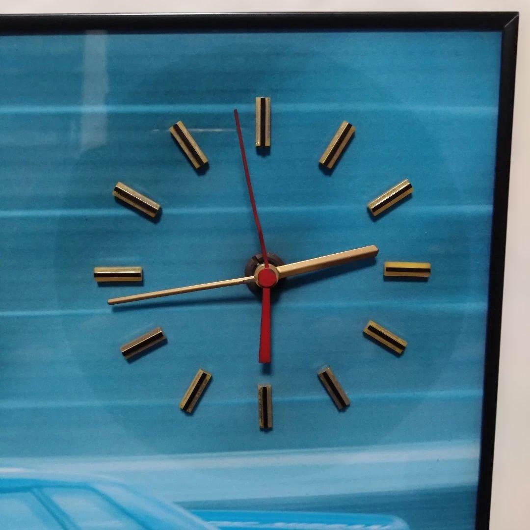 当時物 日産スカイラインCALSONIC スカイラインGTR 壁掛けパネル時計