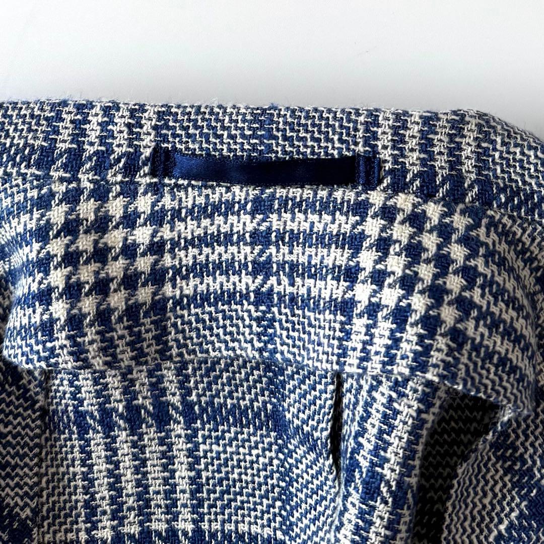 トゥモローランドピルグリム FERLA ジャケット グレンチェック ブルー XL