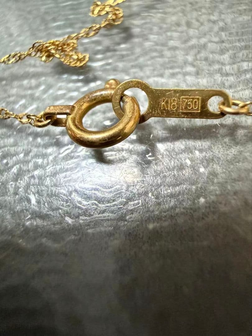 k18ゴールド ネックレス 14K赤珊瑚