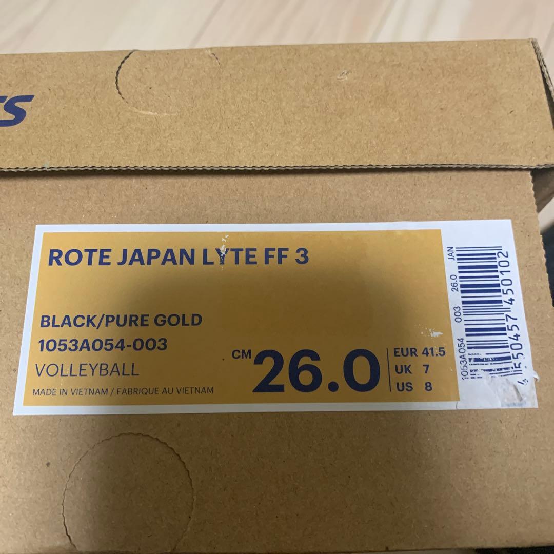 asics ROTE JAPAN LYTE FF 3 バレーボールシューズ 26