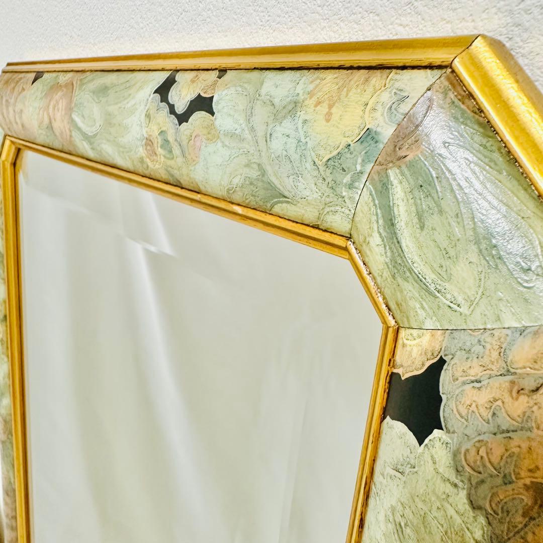 イタリア製 姿見 Made in ITLY 8角形 インテリア アンティーク