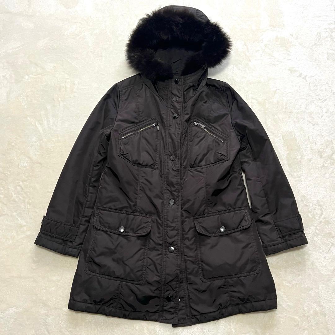 状態良好　23区　モッズコート LIMONTA ライナー ダークブラウン 46