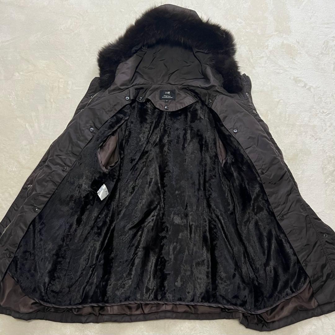 状態良好　23区　モッズコート LIMONTA ライナー ダークブラウン 46