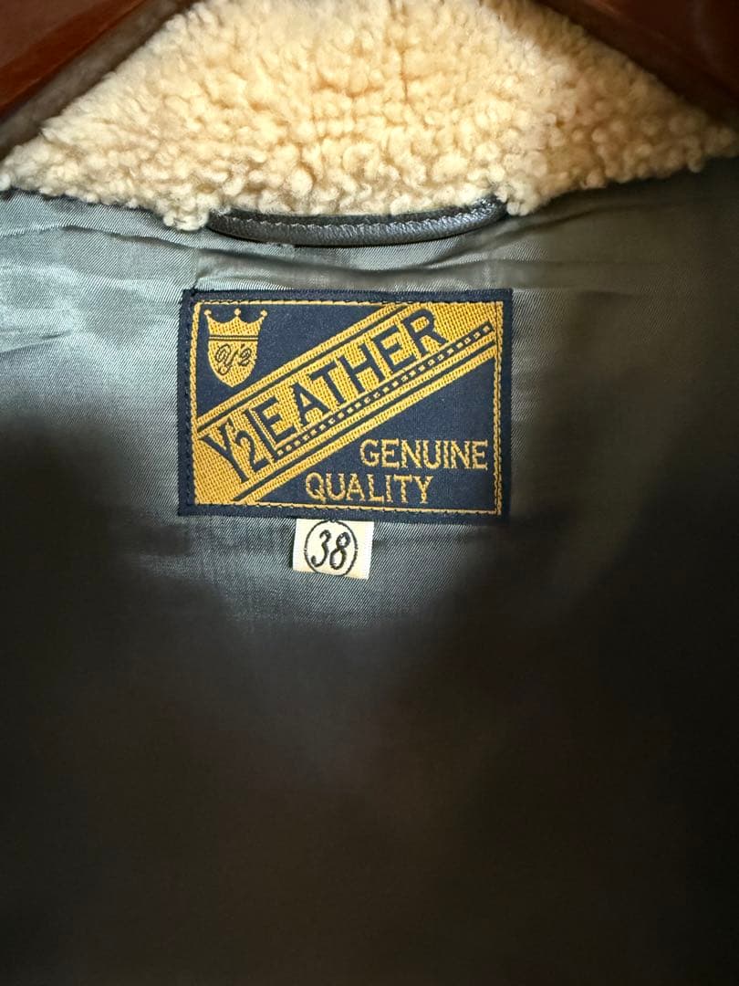 Y'2 LEATHER ダウンベスト ベスト レザージャケット アメカジ