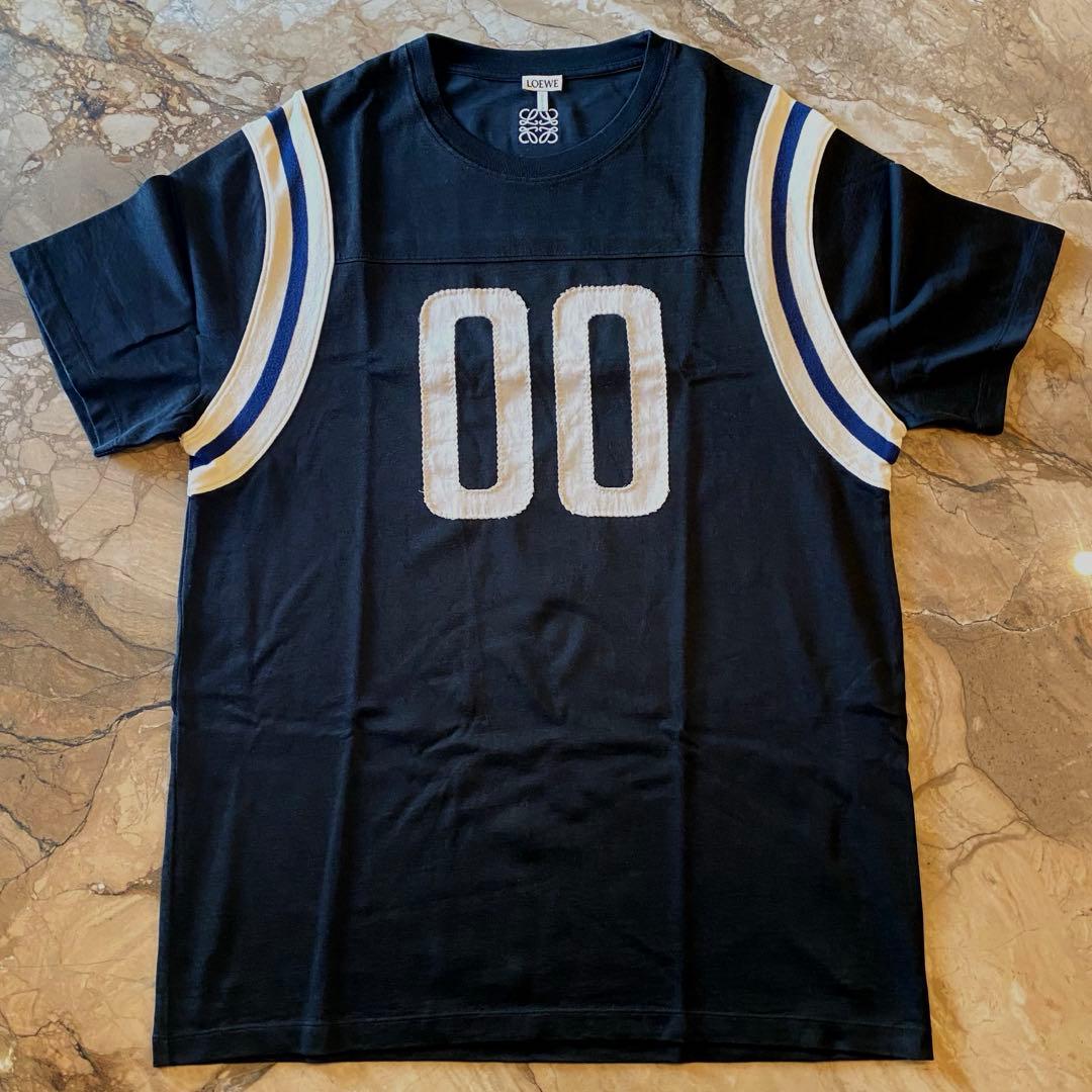 即完売 LOEWE ロエベ Tシャツ フットボールTシャツ Ｌ　vintage