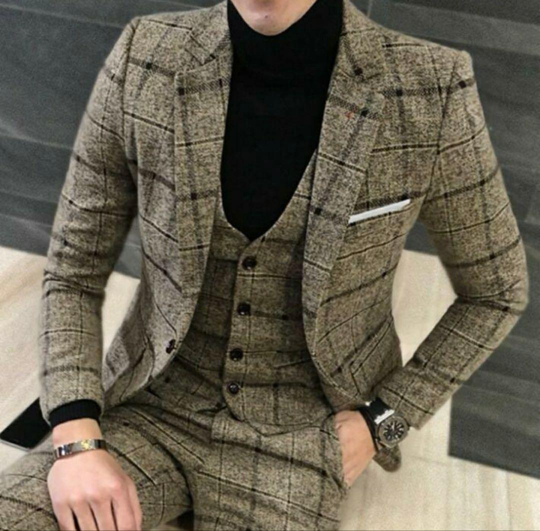 3ピーススーツ メンズスーツ（M，L,XL,3XL，4XL,5XLビジネススーツ