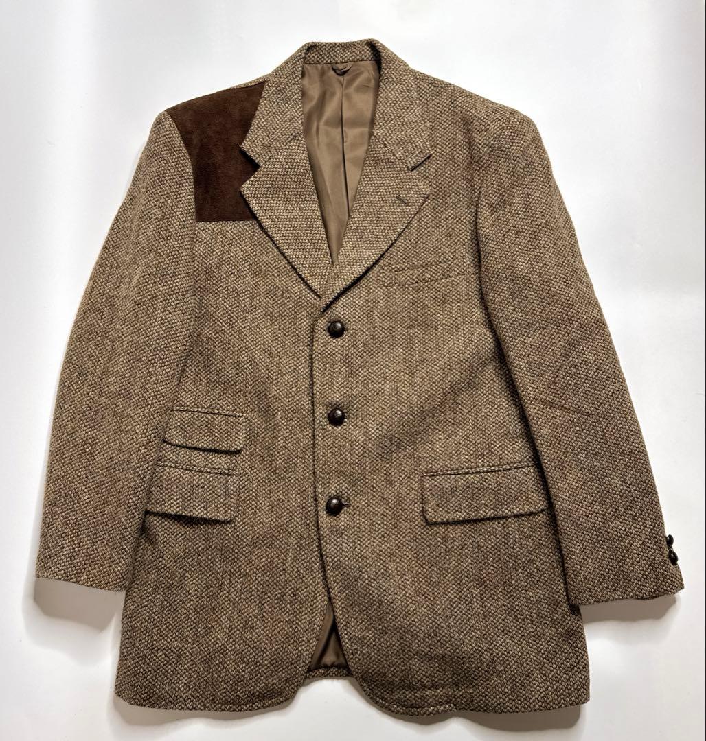 【極美品】IMSPEC ハリスツイード　ハンティング　　ツイードジャケット