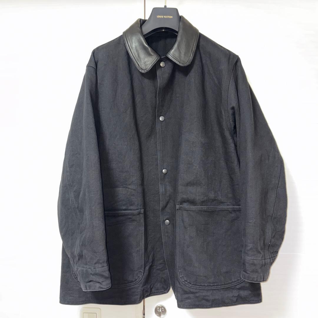 最安　COMOLI タグあり　デニムレザーワークジャケット 2 2024AW