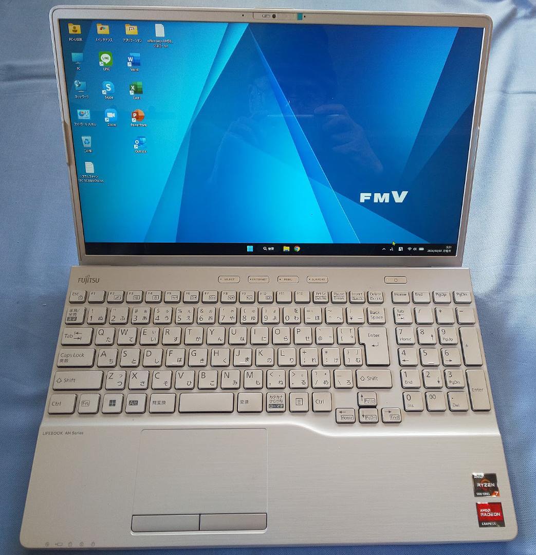 Windowsノート本体 AH50/G2 Ryzen7 5700U/512G/16G/B.R/Office