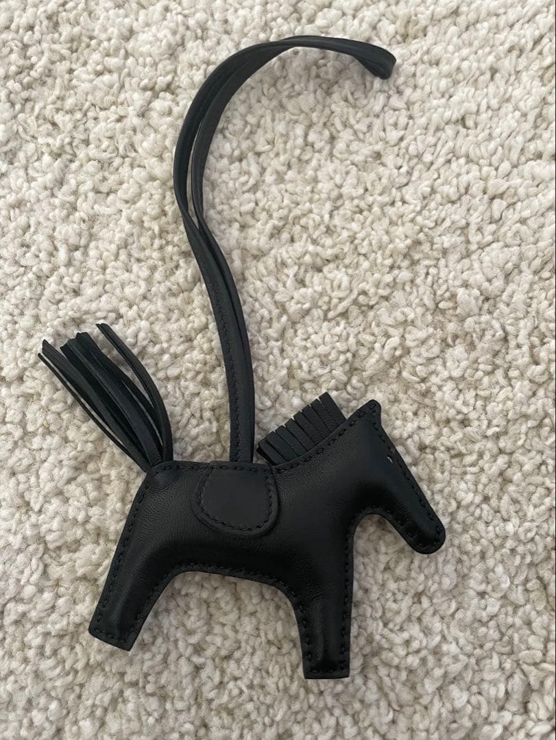 「HERMES」エルメス　ロデオチャーム　ソーブラック　black charm