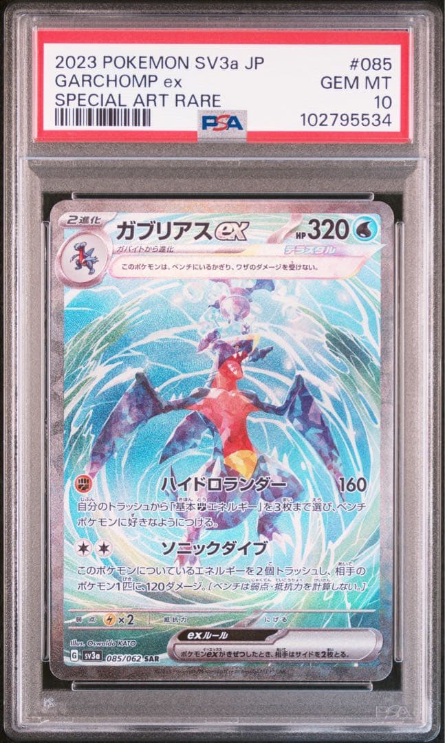 PSA10 ガブリアスex sar レイジングサーフ