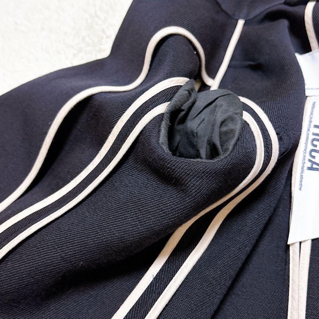 マカロンTICCA ティッカ ウール リネン ダブル テーラードジャケット