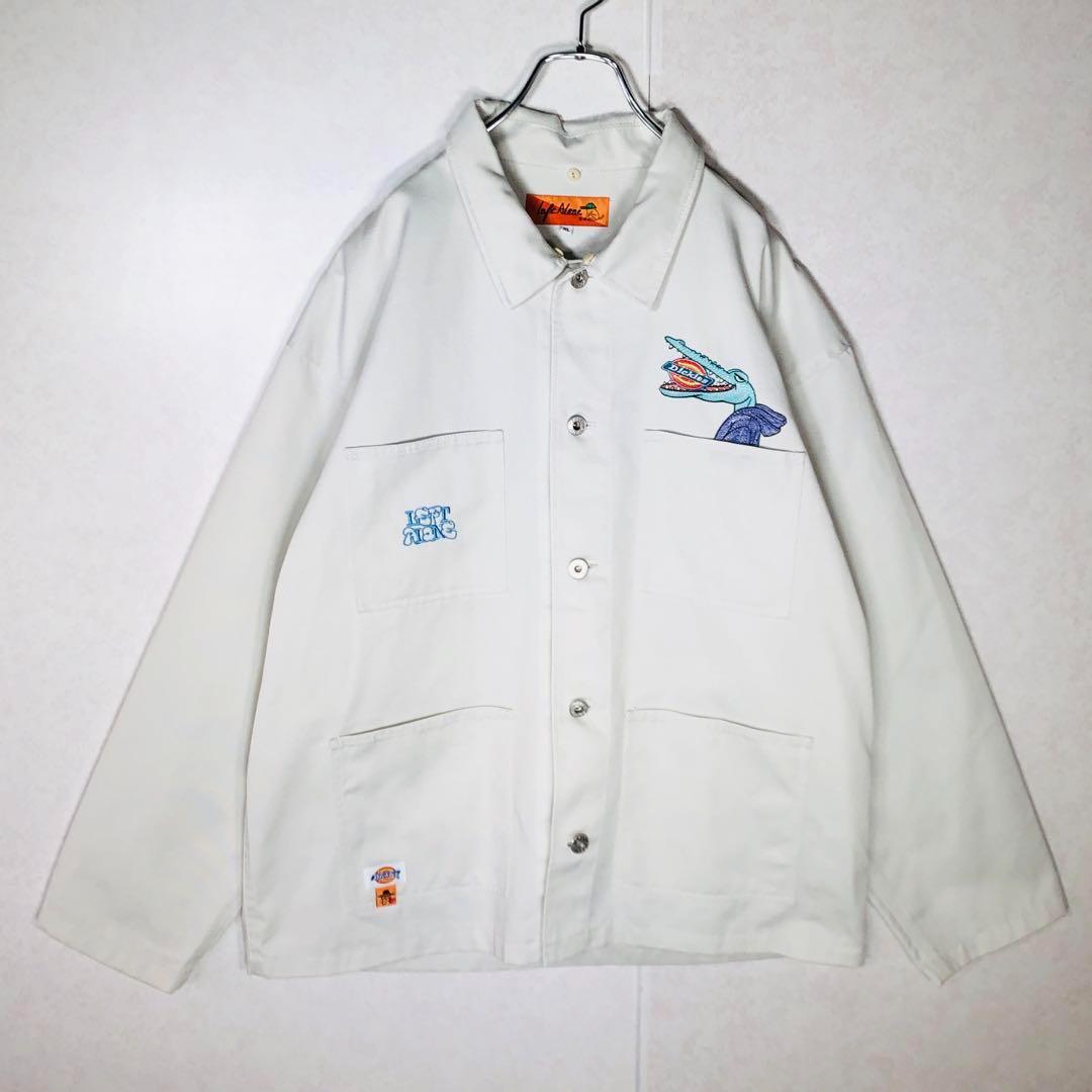 【ほぼ新品】ディッキーズ レフトアローン 限定コラボ 刺繍カバーオール XL