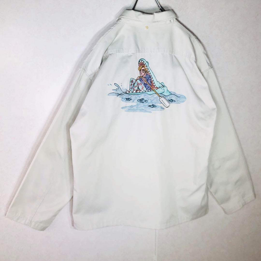 【ほぼ新品】ディッキーズ レフトアローン 限定コラボ 刺繍カバーオール XL