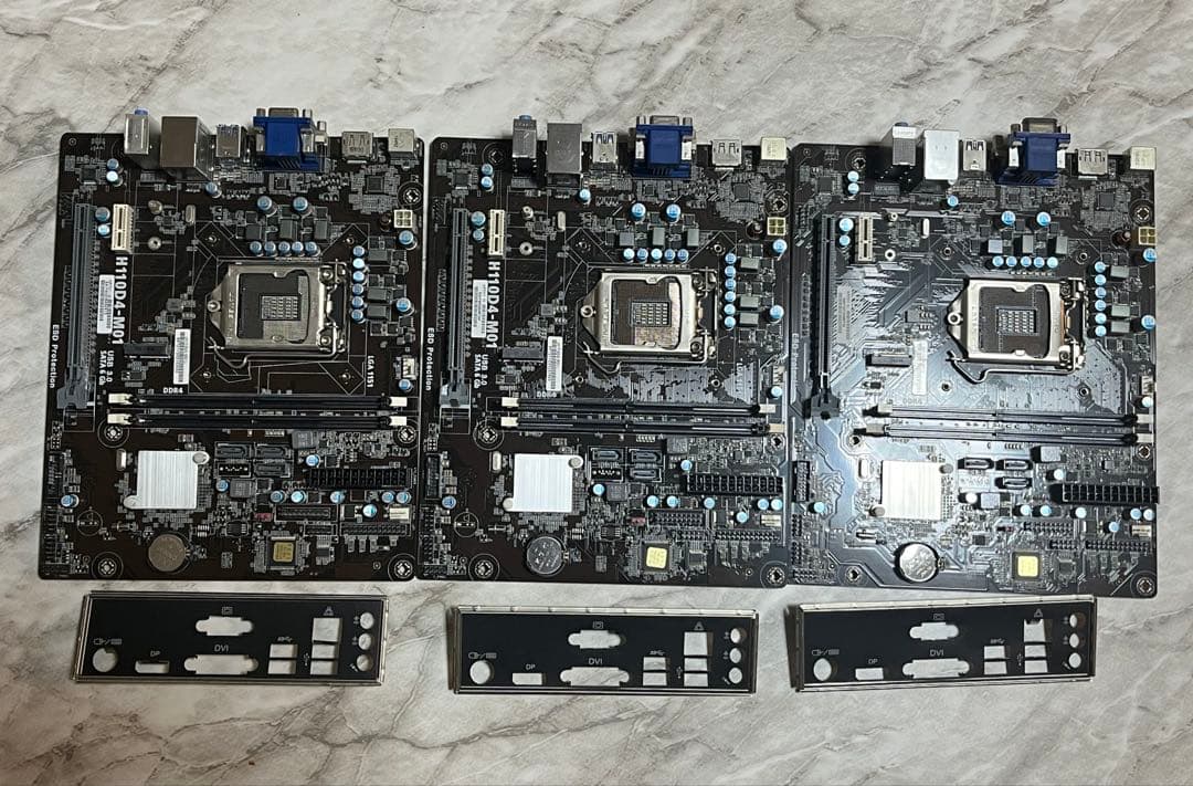 【ジャンク】Asrock H110D4-M01 マザーボード 3枚セット