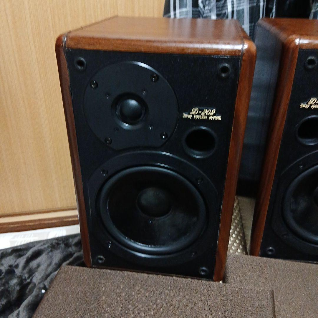 ONKYO D-202 初期型 エッジ 交換済みサラン 張替え外装 一部張替え