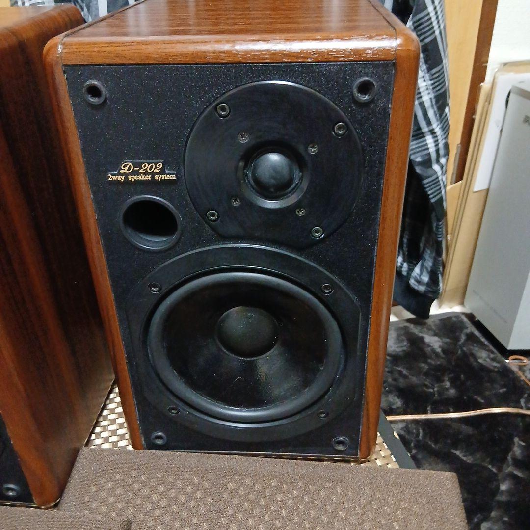 ONKYO D-202 初期型 エッジ 交換済みサラン 張替え外装 一部張替え