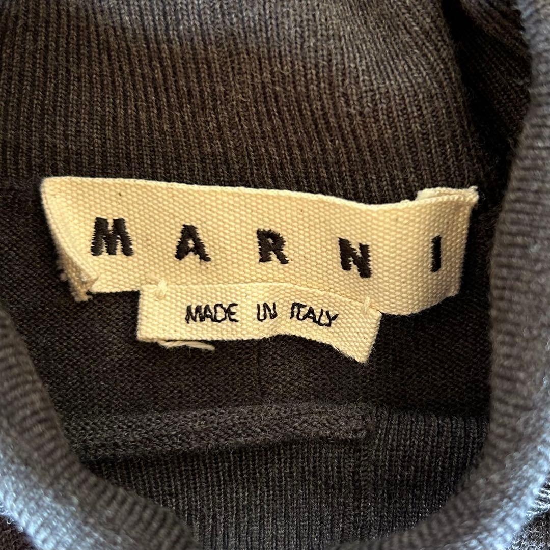 MARNI マルニ シームデザインウールタートル チャコールグレー