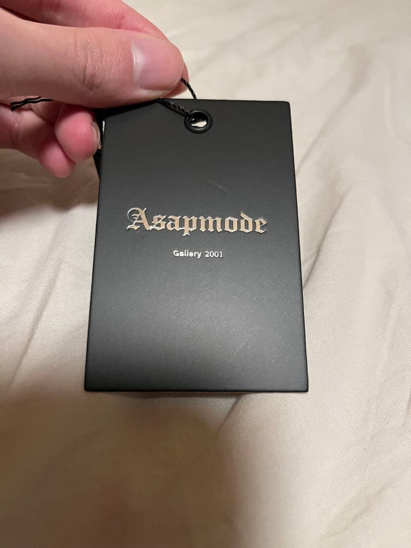 パンツ Asapmode Stacked Oil Coating Loose Fit