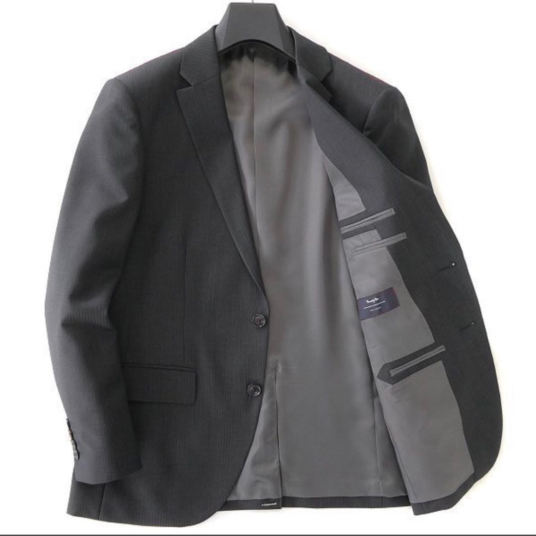 【新品】トラファルド イタリア 秋冬 2パンツ スーツ AB4濃灰 セットアップ