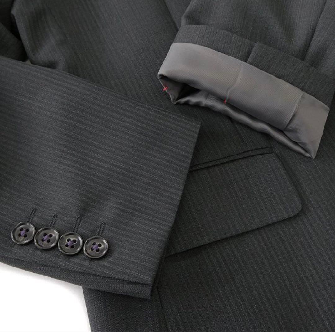 【新品】トラファルド イタリア 秋冬 2パンツ スーツ AB4濃灰 セットアップ