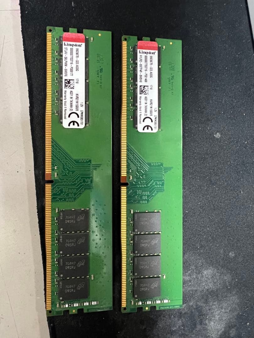 Kingston DDR4 メモリ 8GB×2枚 2400MHz