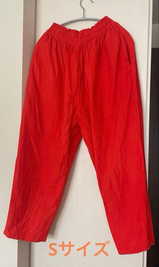 《新品未使用》ヂェン先生の日常着　シンプルパンツ薄地　Sサイズ