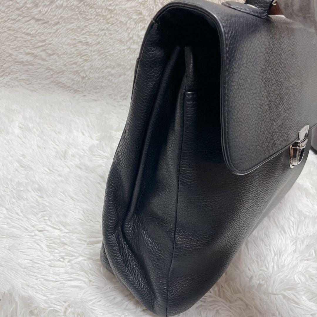 Zanellato ブラック ブリーフケース 金具 メンズ ワンハンドル