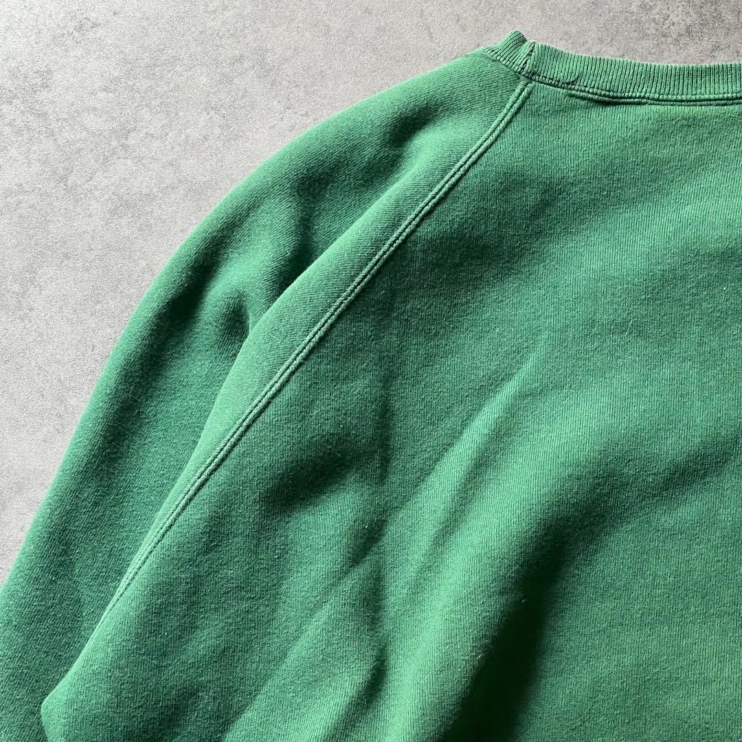 【即日発送・US古着】90s アディダス　トレフォイル　刺繍　スウェット　緑