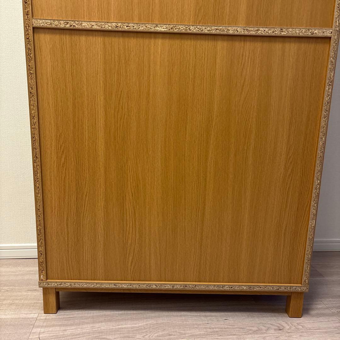 【無印良品】オーク材薄型ラック・ワイド大・奥行２２ｃｍ②