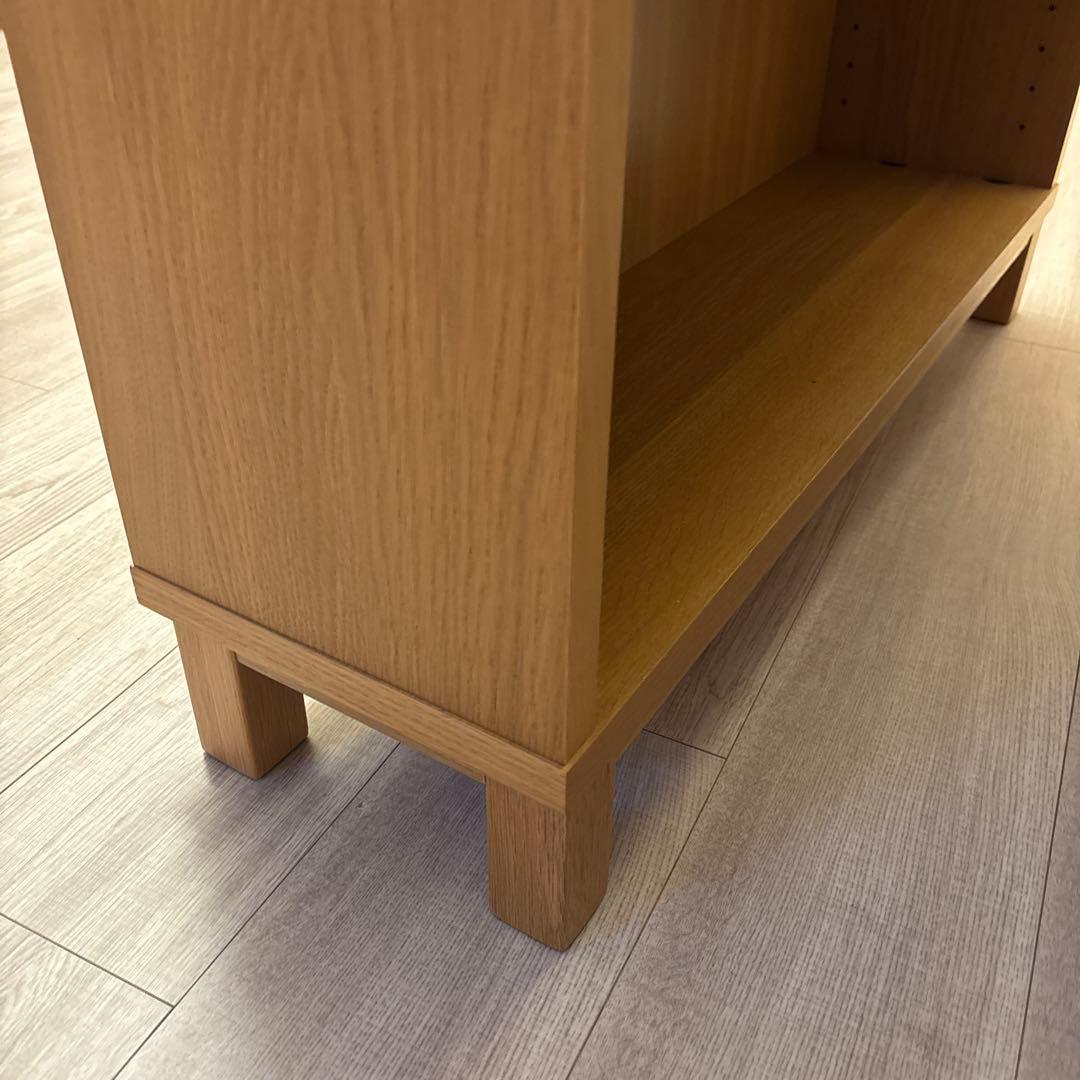 【無印良品】オーク材薄型ラック・ワイド大・奥行２２ｃｍ②