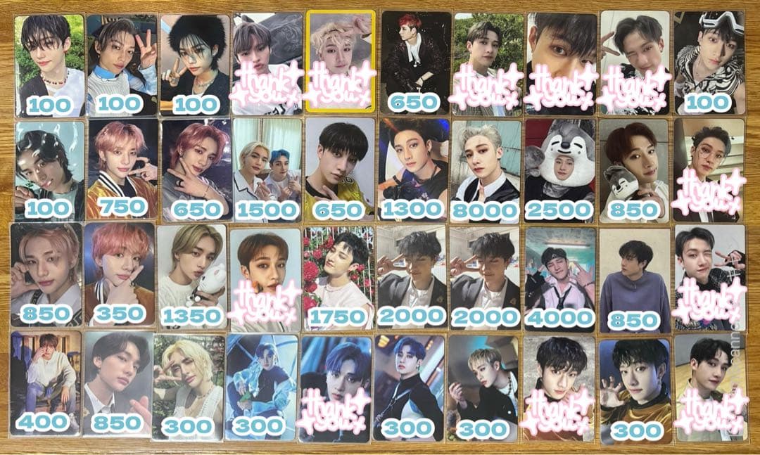 straykids トレカ バンチャン リノ ヒョンジン フィリックス