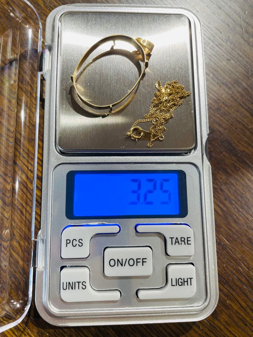 K18 3.25g 18金イエローゴールド/潰し ヴィンテージネックレス カメオ