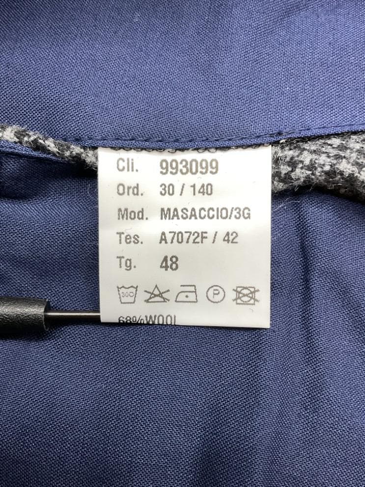 【未使用品】giab's ARCHIVIO ウールスラックスパンツ 千鳥格子